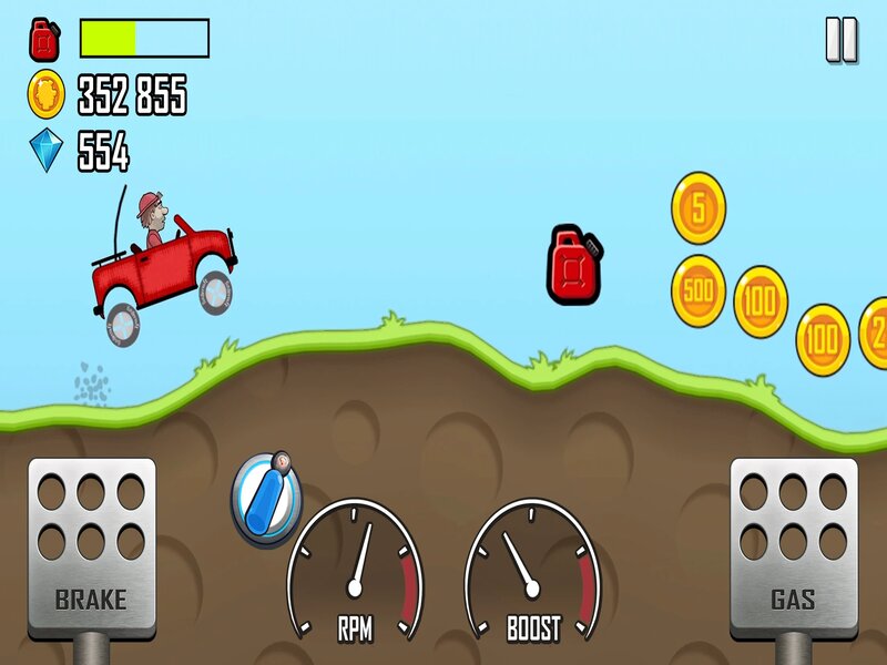 Cung đường đua trong Hack Hill Climb Racing 2 đơn giản nhưng không nhàn chán