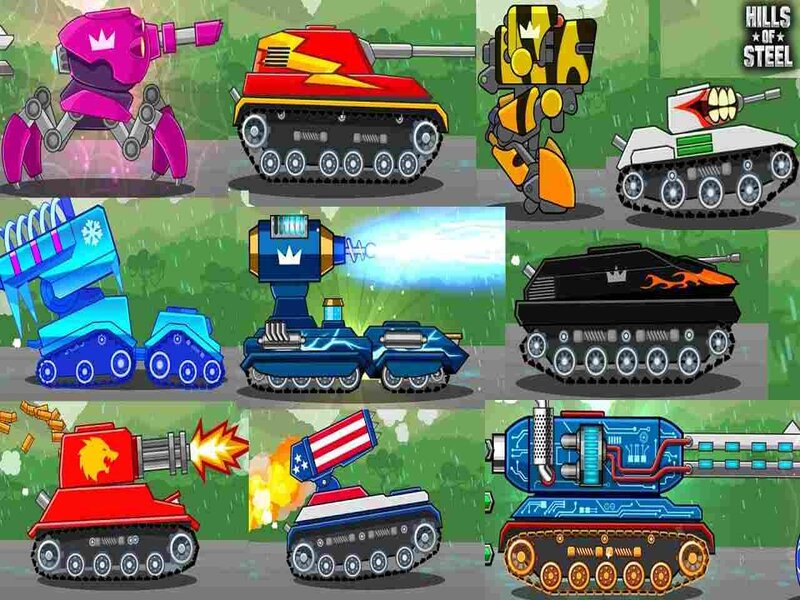 Hack Hills of Steel sở hữu đa dạng xe tăng