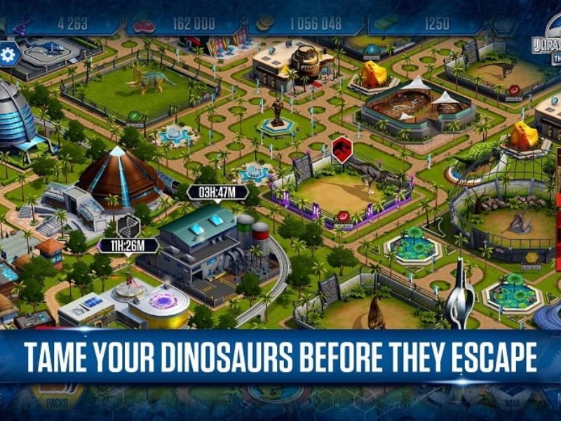 Tính Năng Mod Của bản Hack Jurassic World 