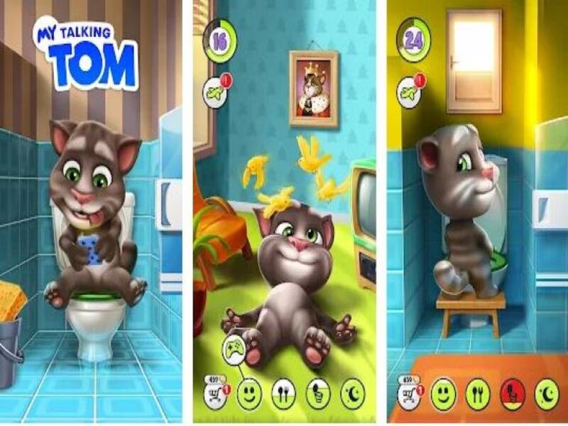 So sánh My Talking Tom và My Talking Tom Mod Apk