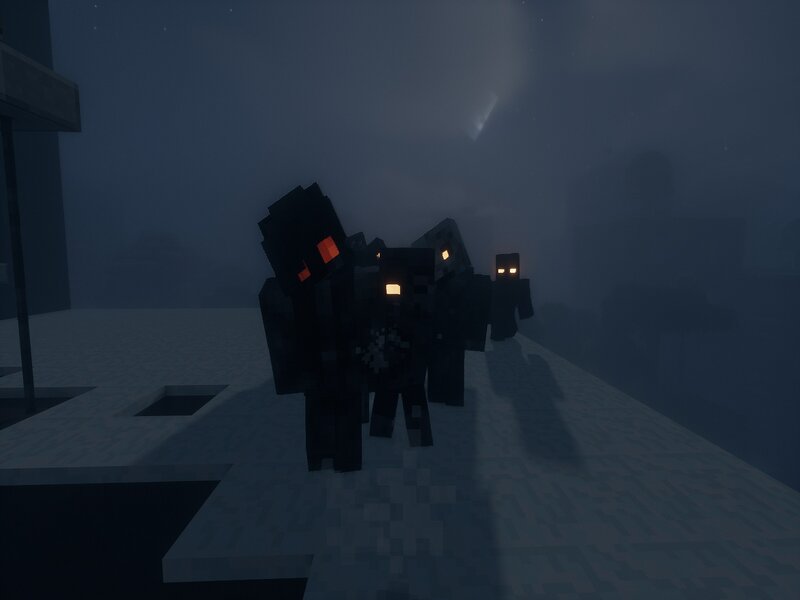 Bối cảnh u ám khiến người chơi luôn cảm thấy căng thẳng trong Mod Zombie Apocalypse for Minecraft PE