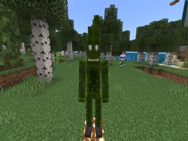 Nhân vật Springtrap được tái hiện lại trong Freddycraft Legacy for Minecraft PE