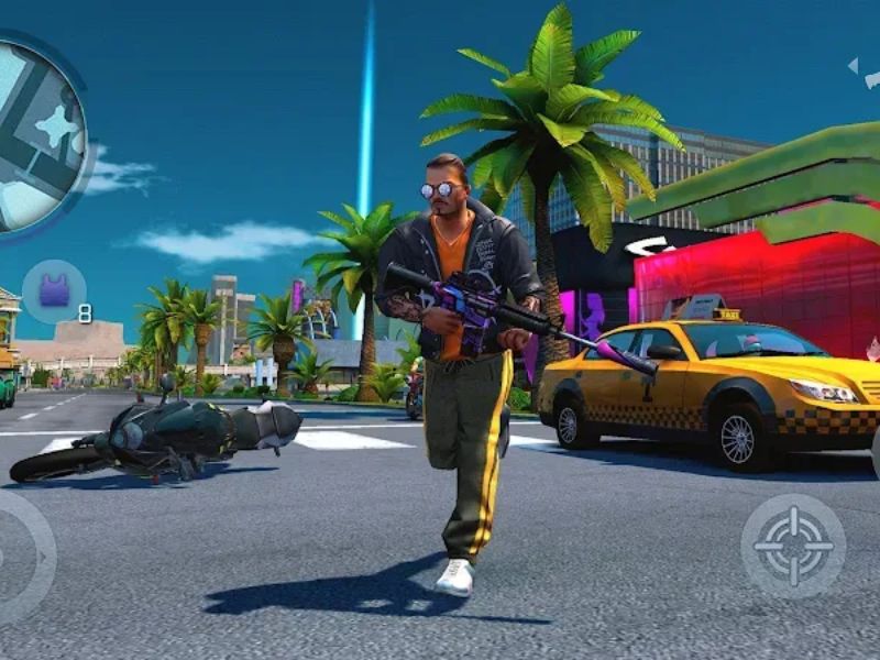  Tham gia vào cuộc tấn công nổ súng nảy lửa trong Hack Gangstar Vegas