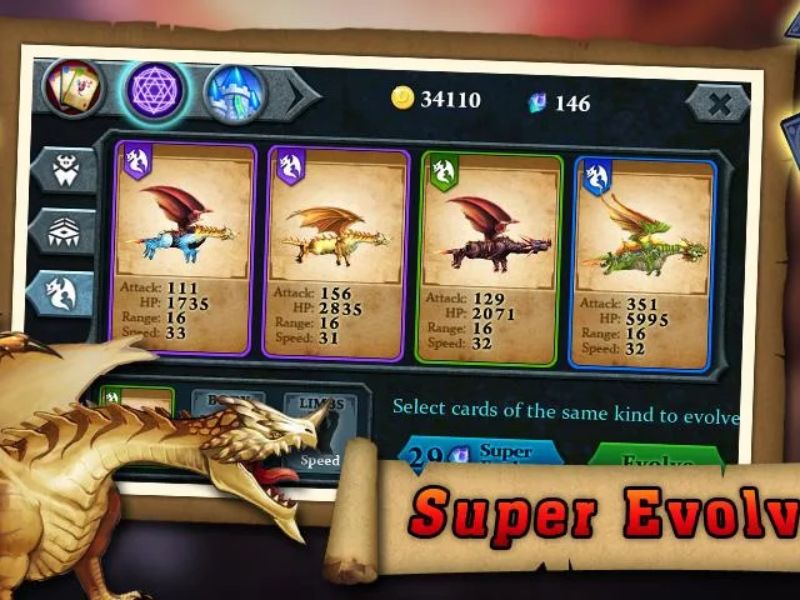 Fort Conquer Nhiều loài để tiến hóa, thử thách trí tưởng tượng để tạo giống mới