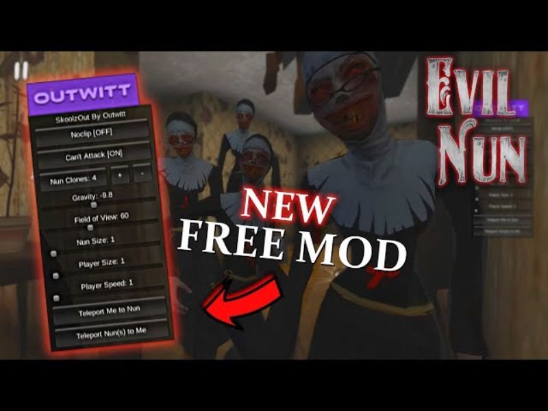 Một Số Tính Năng Vượt Trội Có Trong Phiên Bản Hack Evil Nun