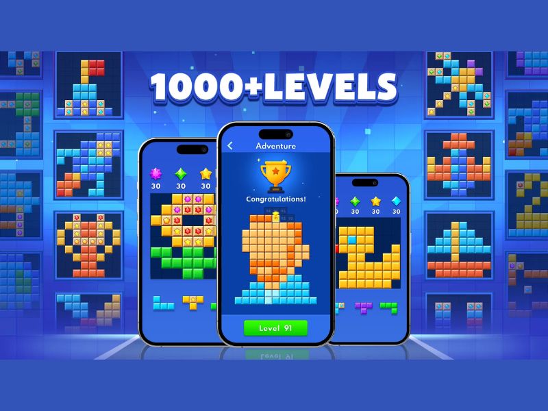 Tải Hack Block Blast Mod APK (Vô Hạn Vương Miện, Menu, Điểm) v8.2.2 3 Block Blast Chinh Phục Mọi Chiến Trường