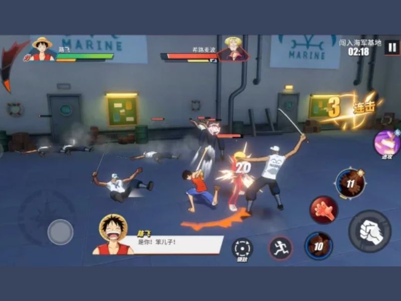 One Piece Fighting Path Những trận chiến 4v4 kịch tính