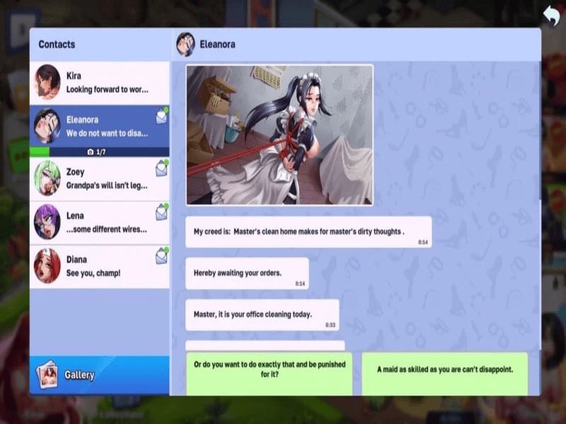 Tải Horny Villa Mod Apk (Menu, Rương Miễn Phí) v40.4.1 2 Horny Villa Tương tác với các nhân vật