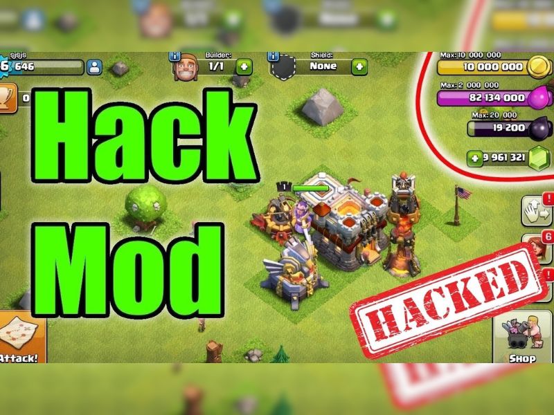 Các Tính Năng MOD Có Trong Bản Này Hack Clash Of Clan 