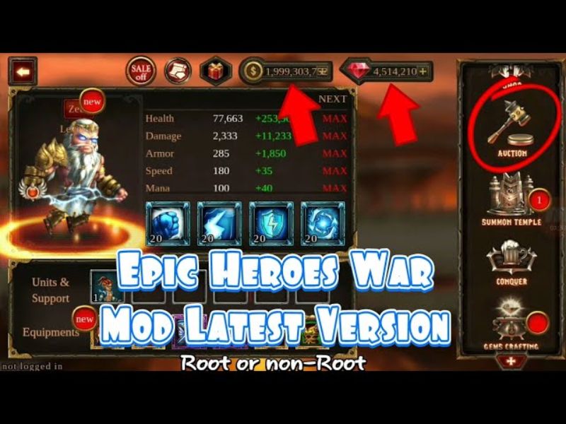 Điều Gì Làm Bản Mod Epic Heroes War Được Game Thủ Săn Đón? 