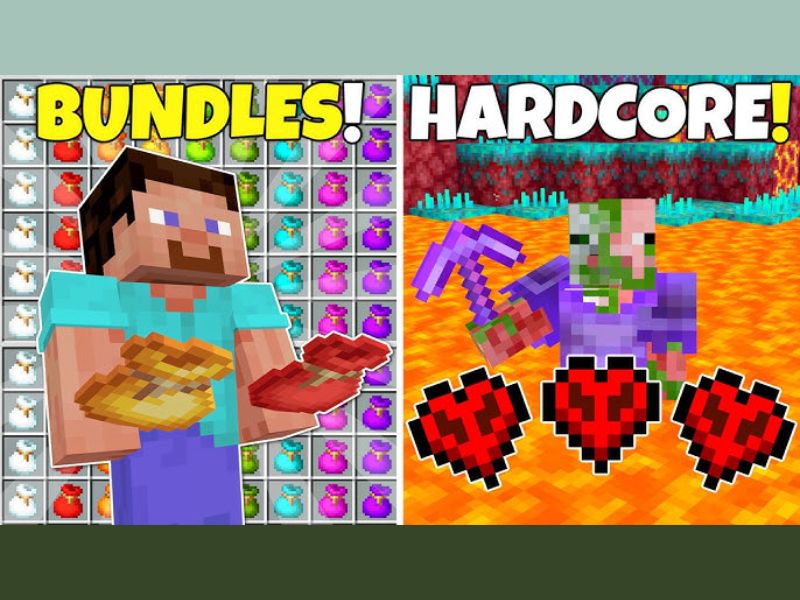 Minecraft 1.21.40 Apk Túi Bundles Với Sức Chứa Lên Tới 64 Vật Phẩm