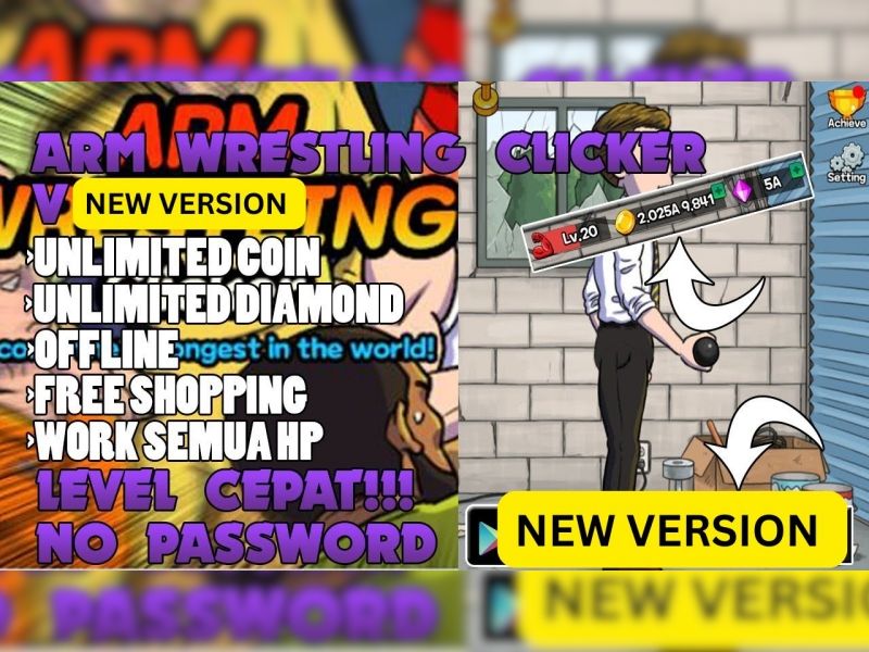 Tải Hack Arm Wrestling Clicker Mod Apk (Vô Hạn Tiền, No Ads) v1.5.3 3 Các Tính Năng Mod Của Phiên Bản Arm Wrestling Clicker Mod Apk
