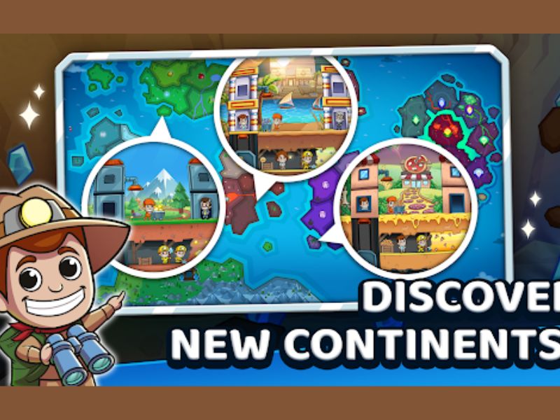 Tải Hack Idle Miner Tycoon Mod Apk (Vô Hạn Tiền) v5.35.0 3 Idle Miner Tycoon Vận hành hệ thống 20 mỏ