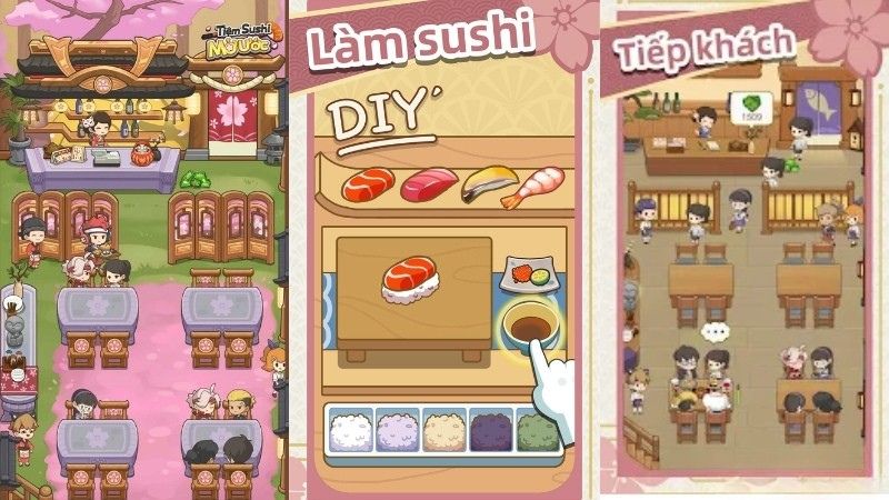 Tải Hack Tiệm Sushi Mơ Ước (Full Tiền, Kim Cương) v4.15.1 2 Tiệm Sushi Mơ Ước Trải Nghiệm Mô Phỏng Quản Lý Tiệm Sushi Chân Thực