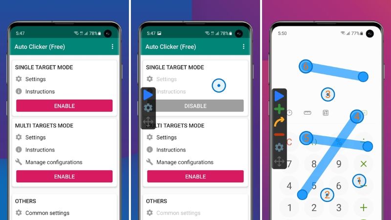 Giao Diện Đơn Giản, Dễ Sử Dụng Trong Auto Clicker 