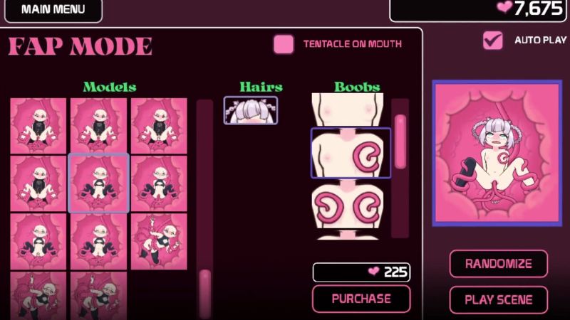 Hệ Thống Điểm Lust Và Cơ Chế Nâng Cấp Xúc Tu Trong Lovecraft Locker: Tentacle Lust