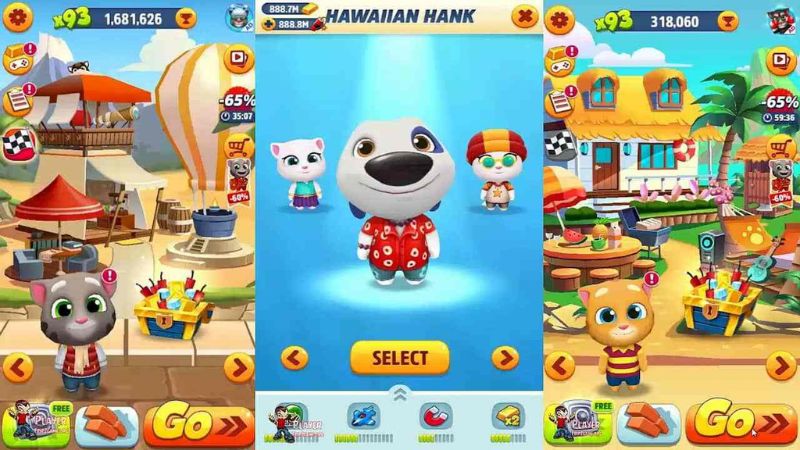 Tải Talking Tom Gold Run MOD APK V25.1.1.8587 (Vô hạn tiền) 2 Hệ Thống Bản Đồ Thay Đổi Liên Tục Trong Talking Tom Gold Run MOD APK