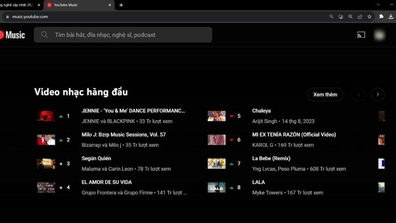 Thư Viện Nhạc Khổng Lồ Với Hàng Triệu Ca Khúc Trong YouTube Music