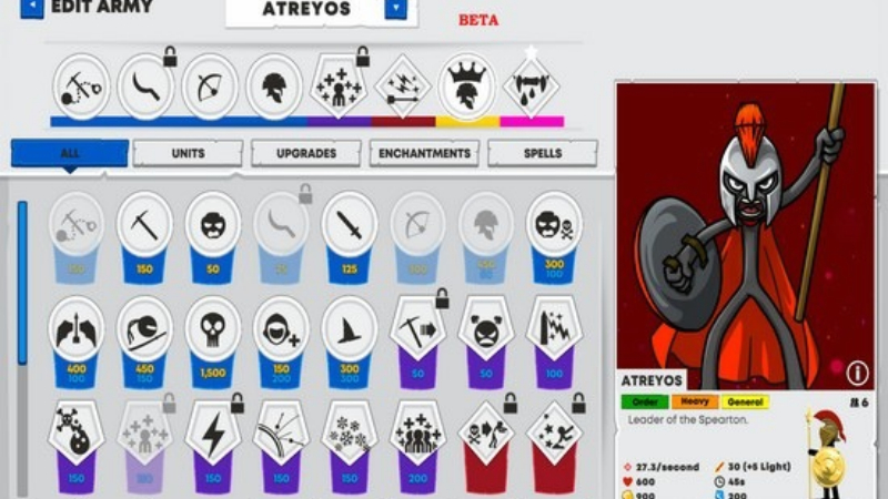 Tải Hack Stick War 3 (Mod Menu, Vô Hạn Tiền, Vàng) v2026.5.6960 2 Gameplay Hack Stick War 3 khai thác vàng và điều quân